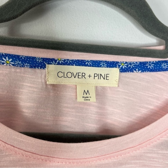 Clover + Pine NEW Size Medium Swing Tee Easter Bunny 3D Pink A7 - Picture 3 of 6